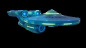 Nave espacial o Spaceship Reemplaza HYDRA con reflejos dinámicos y luces 2DFX adaptadas